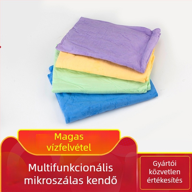 PVA műbőr törlőkendő – vastagított, rendkívül nedvszívó, autómosáshoz, ablaktisztításhoz, hajszárításhoz és háziállatok ápolásához