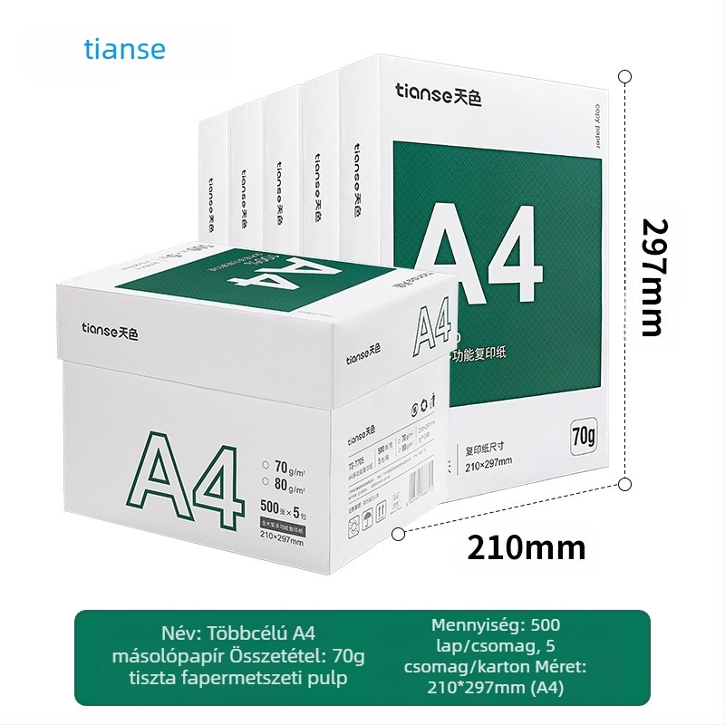 Iroda másolópapír, kétoldalas, 70 g, 100 lap egy csomagban