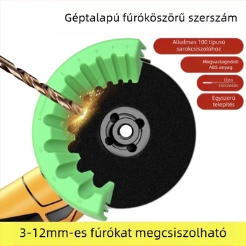 Hordozható fúróélező segédtartó, 3–12 mm-es furatokhoz, élezéshez fúrófejek és ütőfúrók