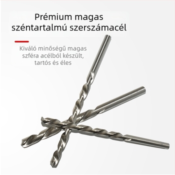 Longxing Ruiyu Faipari hosszított spirálfúrókészlet, gyorsacélból, egyenes nyél
