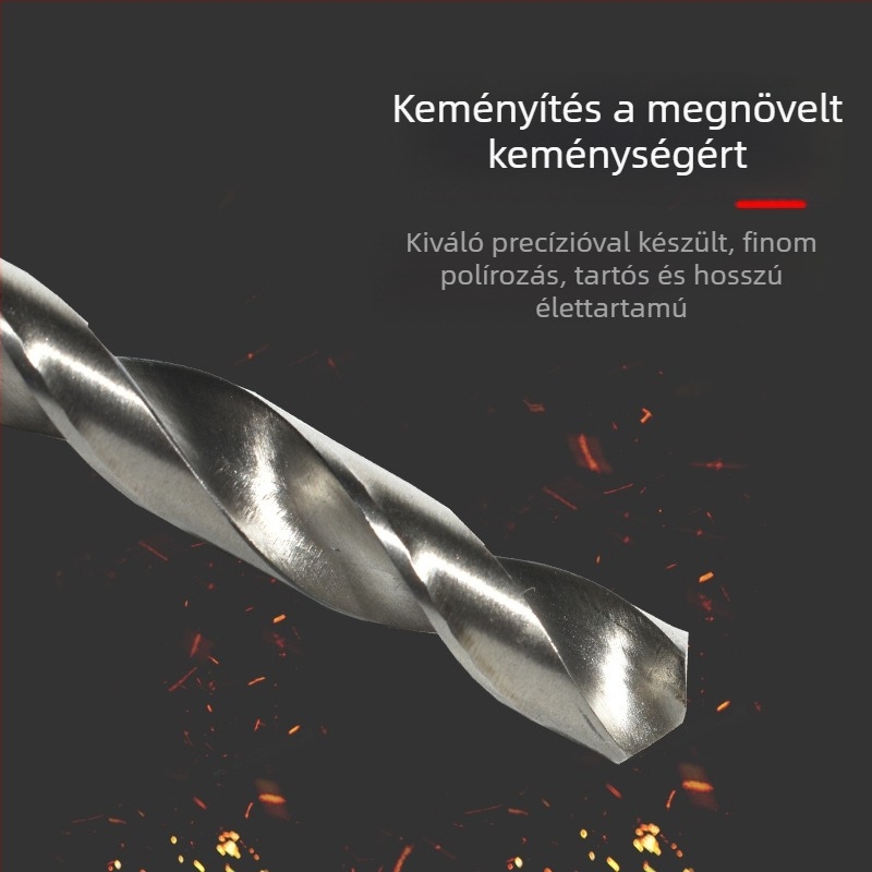 Longxing Ruiyu Faipari hosszított spirálfúrókészlet, gyorsacélból, egyenes nyél