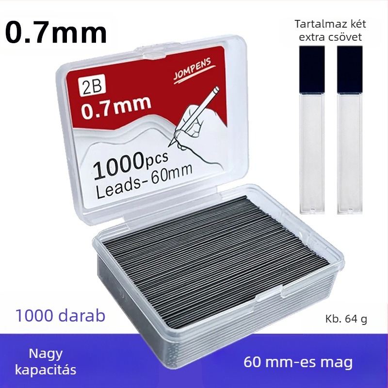 JOMPENS Újratölthető ceruzagrafit, modell 60mmQX, 0,5 mm