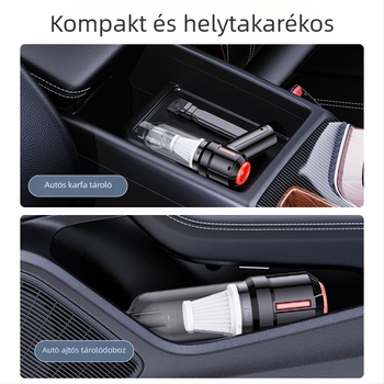 Kézi autó- és otthoni porszívó, 7.4V, 120W, 5500Pa, vezeték nélküli töltés