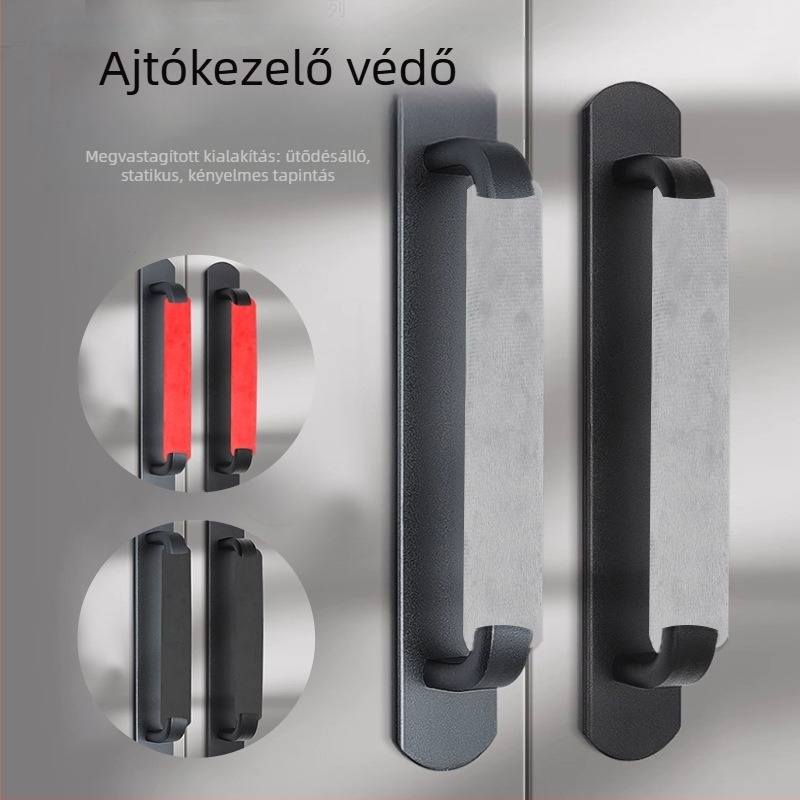 Ajtókilincs védőhuzat — arany bársony anyag, testreszabható feldolgozás, modern minimalista stílus