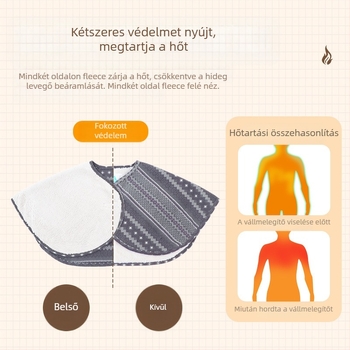 Uniszex kétoldalas velúr meleg shawl-poncsó geometriai mintával, elegáns téli–őszi–tavaszi kiegészítő