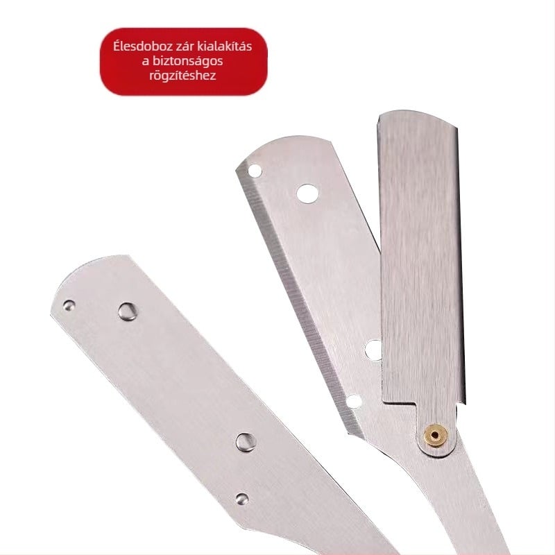 Kézi összecsukható borotva állvánnyal – vintage retro dizájn, pengék nélkül, 500 darabos csomag