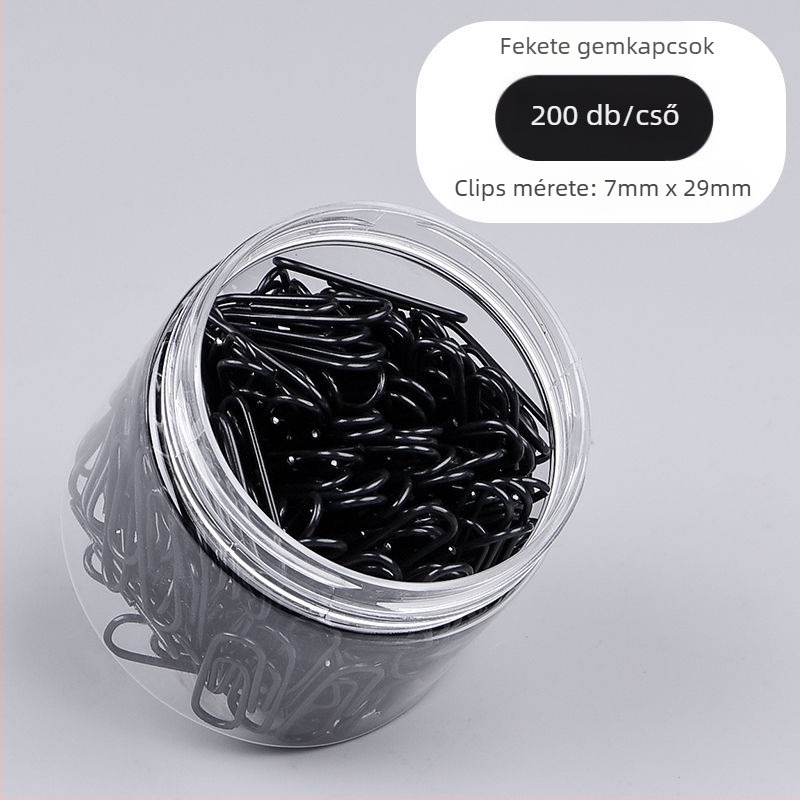 Westide irodai fém gemkapcsok – modell Mixed color tube paper clip, 1 csomag