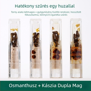 Egyszer használatos gyógynövény cigaretta szűrő, 100 db, Hewang, műanyag, univerzális durva/közepes/finom
