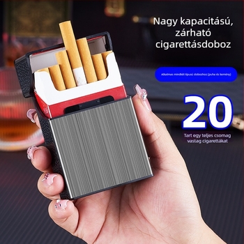 FOGSON fém cigarettás doboz – modern minimalist design, nyomtatott logó, 300 db/csomag