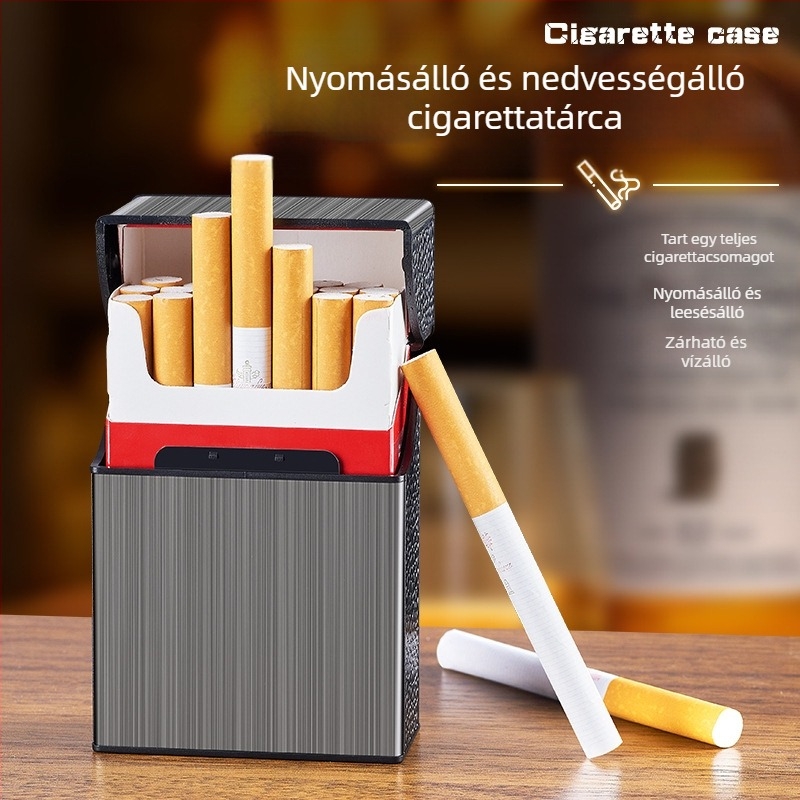 FOGSON fém cigarettás doboz – modern minimalist design, nyomtatott logó, 300 db/csomag