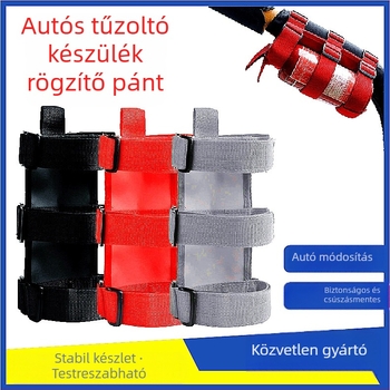 Tűzoltó készülék heveder Velcro-ral - nylon/poliészter keverék, autókhoz és Jeep Wranglerhez, Huatuo Rong