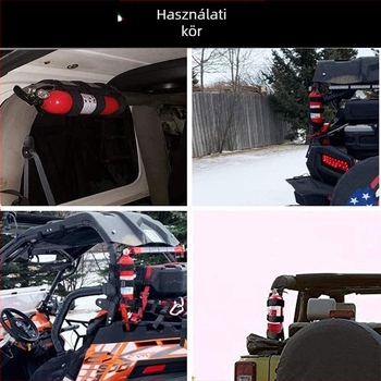 Tűzoltó készülék heveder Velcro-ral - nylon/poliészter keverék, autókhoz és Jeep Wranglerhez, Huatuo Rong