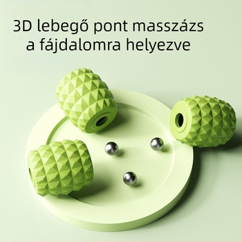 Vádli- és lábmasszírozó görgő — vádli masszírozás, karcsúsító eszköz, izomnyújtás, jóga segédeszköz