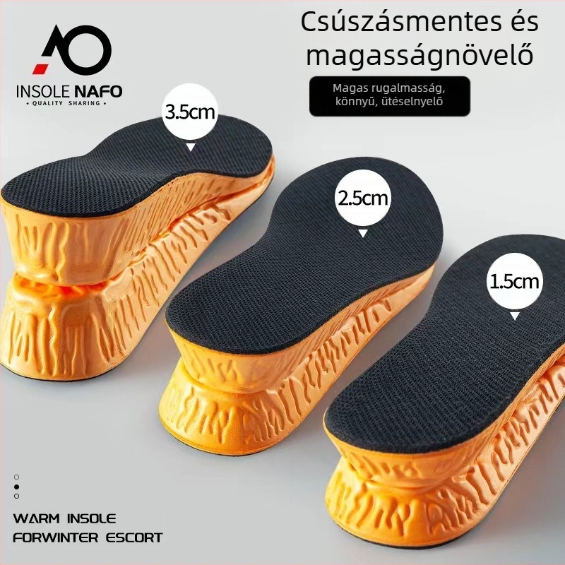 EVA magasságot növelő talpbetét, unisex számára, futócipőkhöz, bőr- és hétköznapi/work cipőkhöz; modell 5057, teljes talp, magasság növelő funkció, stil: növelt, minden évszakra, testreszabás elérhető