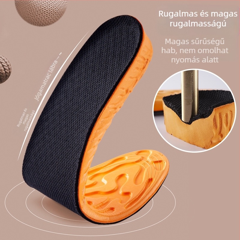EVA magasságot növelő talpbetét, unisex számára, futócipőkhöz, bőr- és hétköznapi/work cipőkhöz; modell 5057, teljes talp, magasság növelő funkció, stil: növelt, minden évszakra, testreszabás elérhető