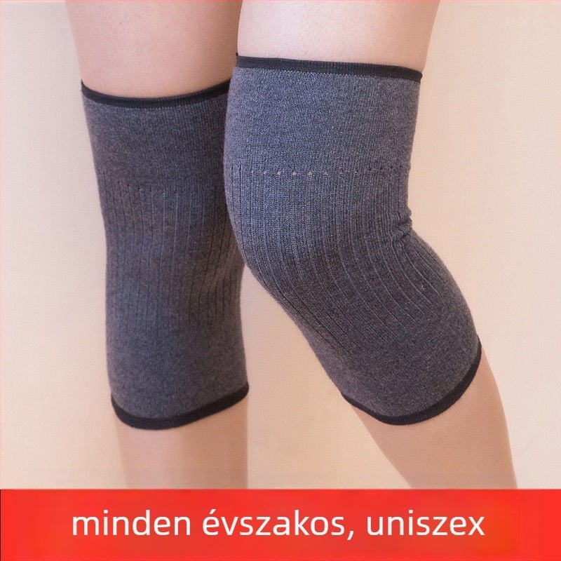 Térdvédő – meleg, rugalmas kötött, varratszegény, egész éves használatra, felnőtteknek klímás szobában