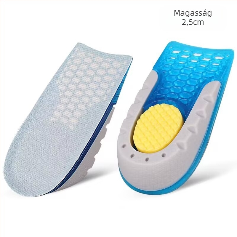 Sarokemelés talpbetét — Velvet-TPE-TPU anyag, lélegző fél-talp dizájn, emelési funkció; alkalmas futócipőkhöz, bőrcipőkhöz, csizmákhoz és casual/munka cipőkhöz; márka Shengtong Insole