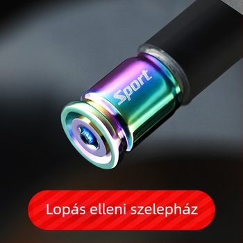 Autógumi szelepfedél antifurt funkcióval | Rozsdamentes acél | Márka KND | Menetes rögzítés | Kompatibilis a legtöbb szeleppel