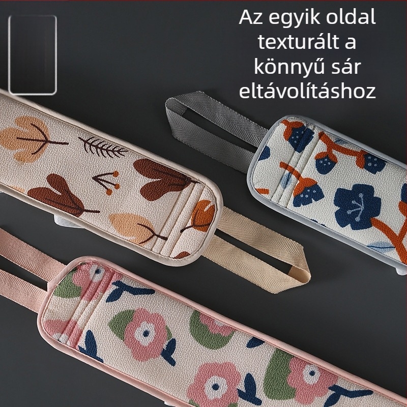 Fürdőlepedő hátápolási dizájnnal, kétfunkciós használat — Yimu, viszkóz + szivacs + PE, felnőttek, testreszabható doboz mennyiség