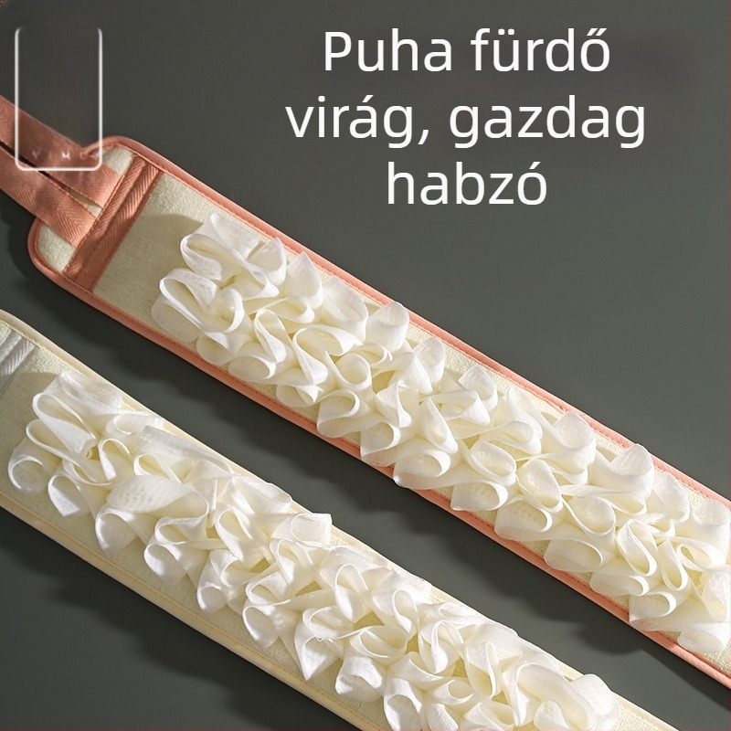 Fürdőlepedő hátápolási dizájnnal, kétfunkciós használat — Yimu, viszkóz + szivacs + PE, felnőttek, testreszabható doboz mennyiség