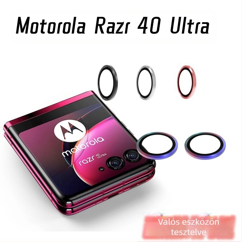 Temperált üveg hátkamerás lencsevédő Motorola 40 Ultra – teljes lefedettség, HD tisztaság, anti-ujjlenyomat, ütésálló