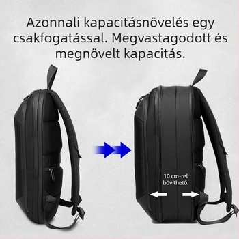 Leastat vékony laptop hátizsák – üzleti utazáshoz, 20-35L, Oxford anyag, vízálló, kopásálló, bővíthető