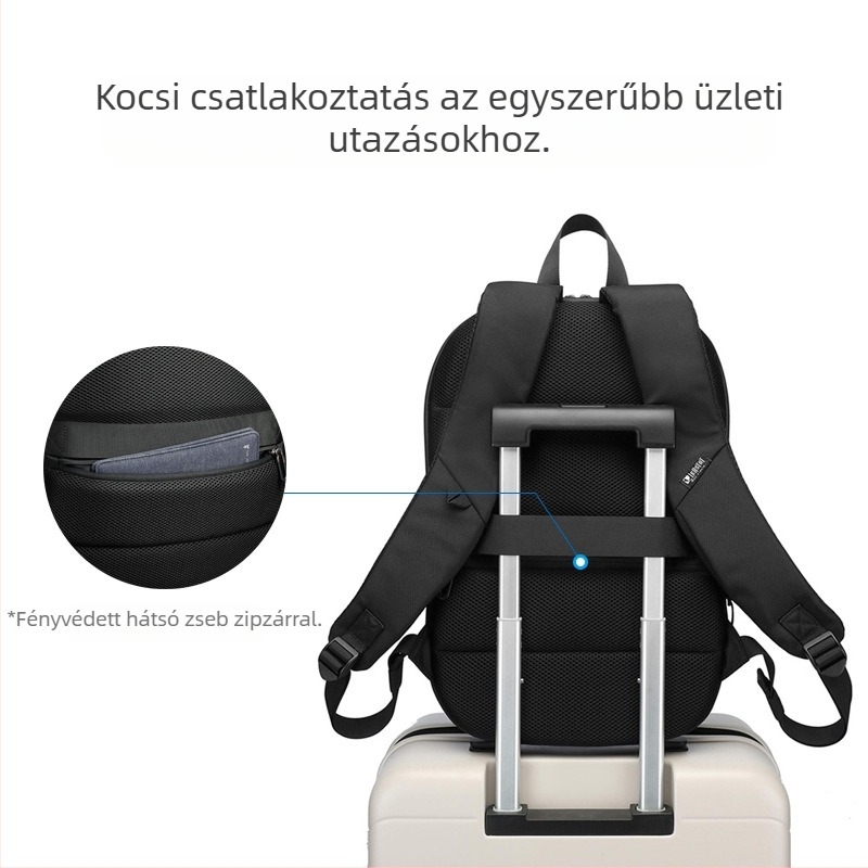 Leastat vékony laptop hátizsák – üzleti utazáshoz, 20-35L, Oxford anyag, vízálló, kopásálló, bővíthető