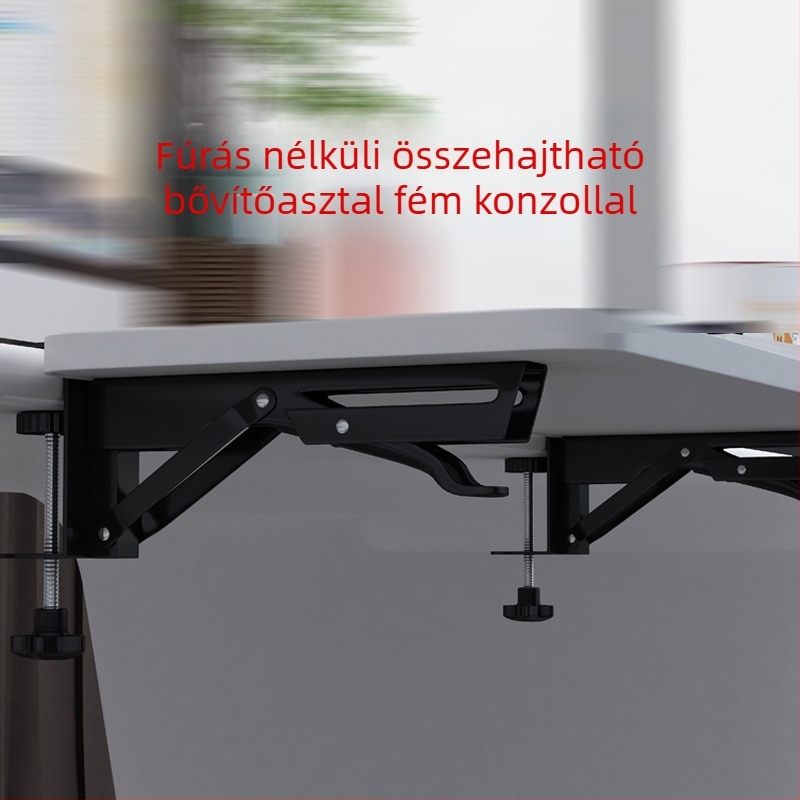 Íróasztal-Extendáló – összecsukható, fúrásmentes, 6 rétegű szénacél, asztali felszereléshez, többfunkciós