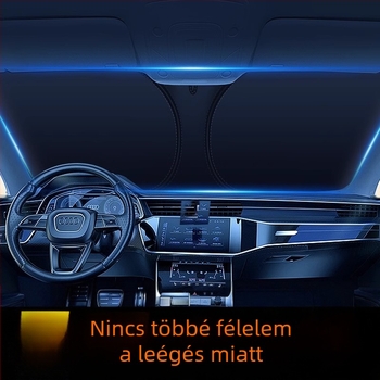 Mairichi autó előtti szélvédő napvédő függöny – alumínium fólia, hőszigetelés, kártyás rögzítés, kompatibilis Peugeot 308/408/508/307/4008
