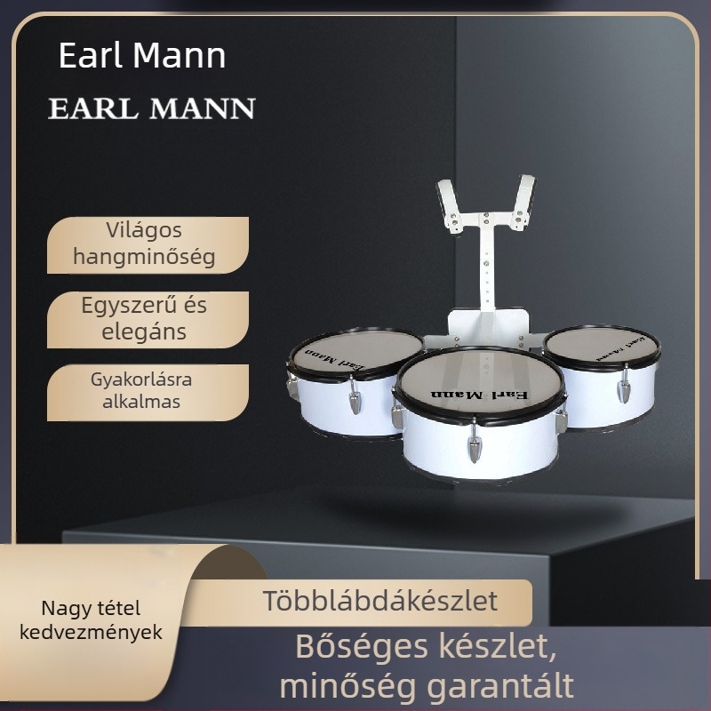 Menetelő dobkészlet hátsó kerettel, 2-4 dob konfigurációk