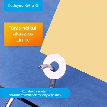 KW-TRIO QT-01 Lyukvédő matrica géphez, Átlátszó, 250 db/doboz, Nyomtatási folyamat