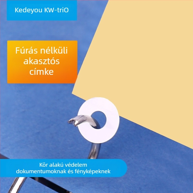 KW-TRIO QT-01 Lyukvédő matrica géphez, Átlátszó, 250 db/doboz, Nyomtatási folyamat