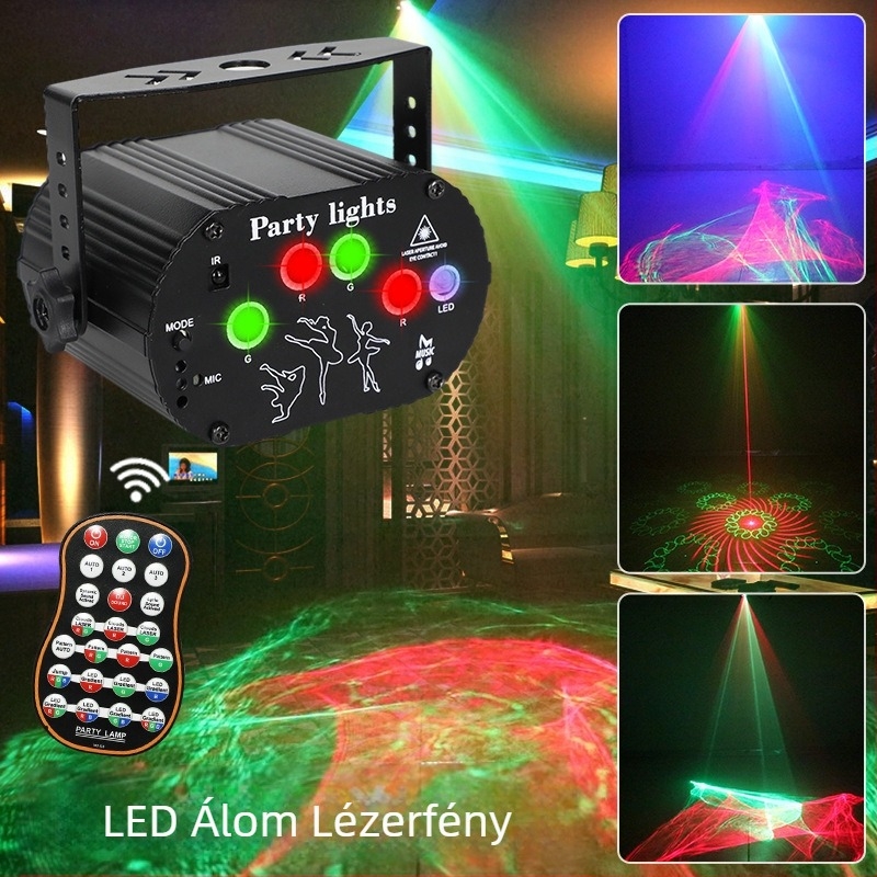 Mini lézerfény YSH-427 LED+lézerfény IP22 5V Beltéri használatra