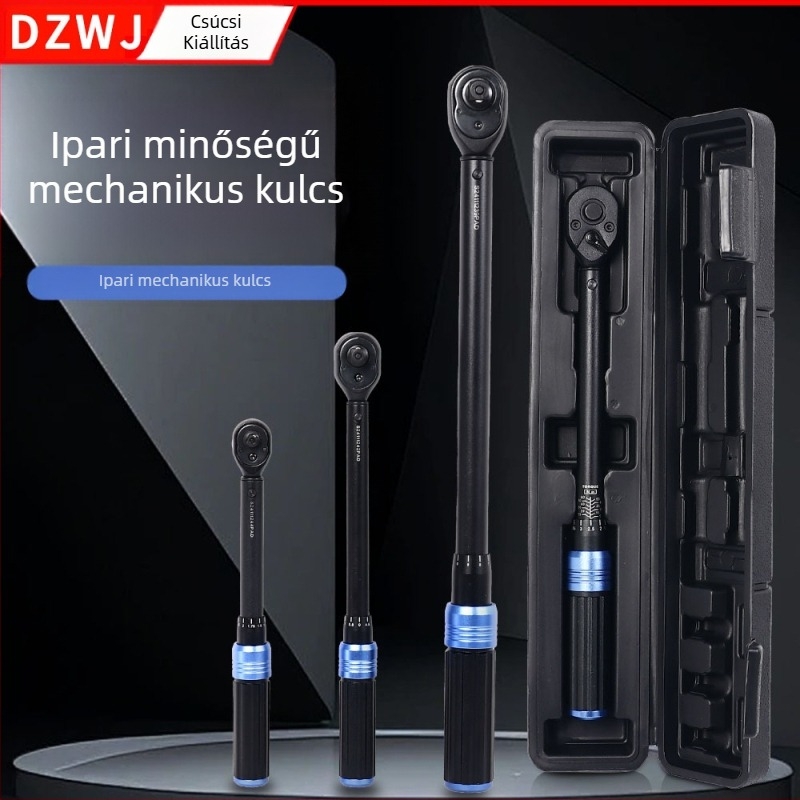 Nyomatékkulcs DZT, skála-típusú kijelző, elektroplattolt felület, pontosság ±0.1, súly 1.7