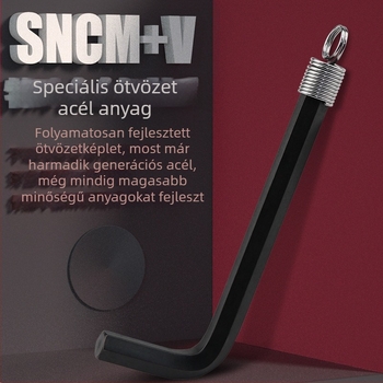 DAREX Hordozható imbuszkulcs készlet, kulcstartóval, metrikus és imperial formátum, szerszámacél