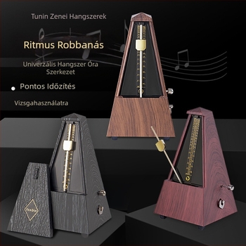 Torony-stílusú mechanikus metronóm japán mozgással, tiszta réz testtel, zongora vizsgákhoz; alkalmas gitárhoz, guzhenhez és más hangszerhez