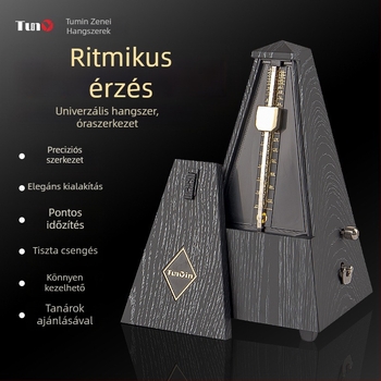 Torony-stílusú mechanikus metronóm japán mozgással, tiszta réz testtel, zongora vizsgákhoz; alkalmas gitárhoz, guzhenhez és más hangszerhez