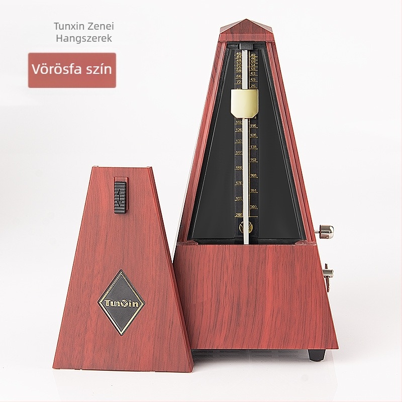 Torony-stílusú mechanikus metronóm japán mozgással, tiszta réz testtel, zongora vizsgákhoz; alkalmas gitárhoz, guzhenhez és más hangszerhez