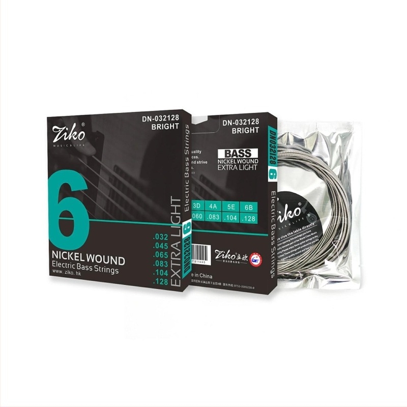 DN Series DN-4/5/6 húrok elektromos gitárhoz, nikkelacél bevonattal, rozsdamentes, egyenként csomagolva