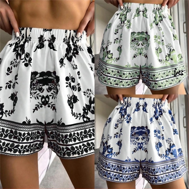 Qin Zhu Clothing Slub Cotton strand rövidnadrág, 60% pamut, bélés poliészter, 98 g, Strand pár stílus