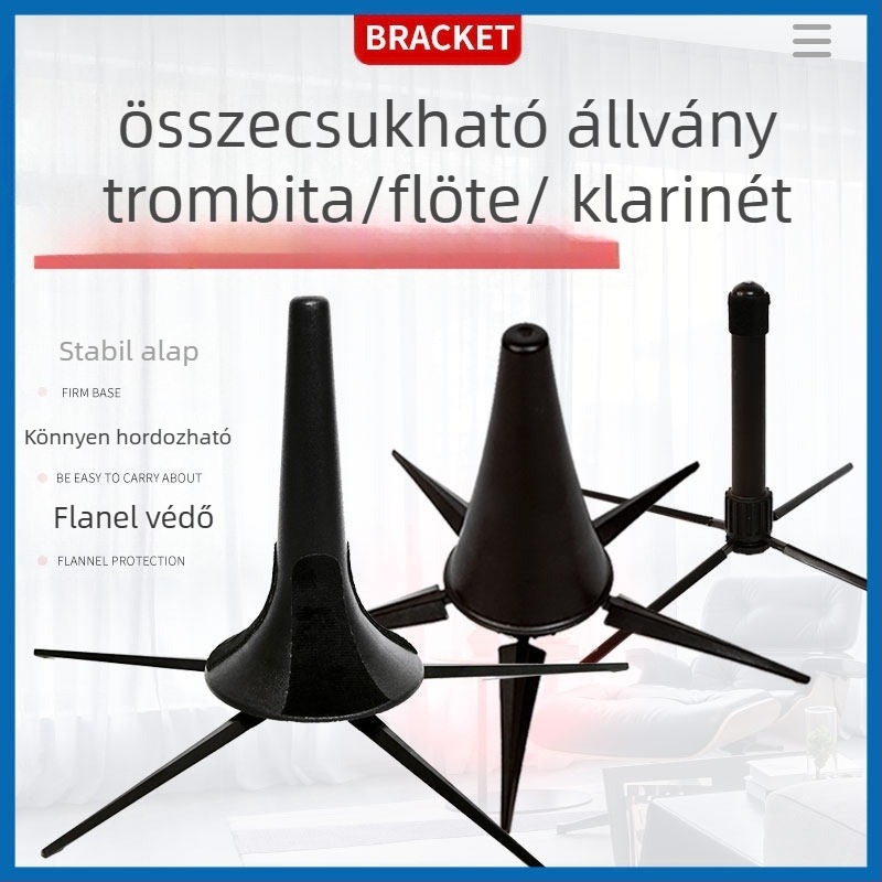 Inmuc talpas hangszerállvány fuvola és klarinét számára – kompakt tároló kialakítás
