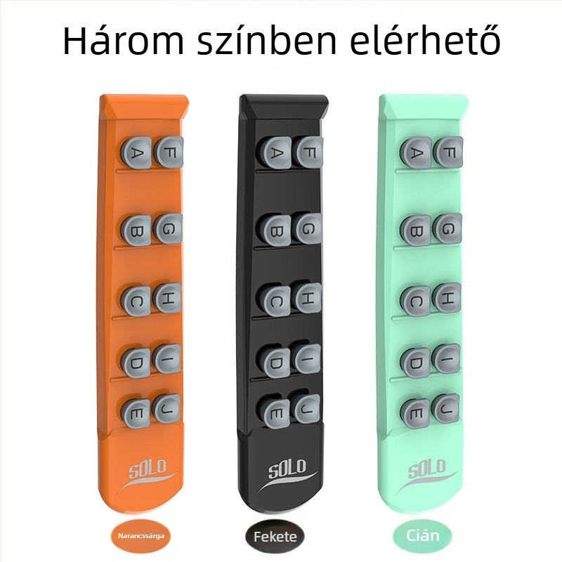 Gitár ujjak gyakorló PC anyagból, 10 darabos készlet, ujpozicionáló és skála-mátrix edző