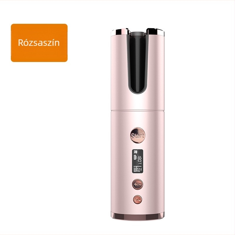 Automatikus forgó hajcsavaró, turmalin-kerámia bevonattal, 16–20 mm átmérő, 50 W, 220 V, 10 hőmérséklet-szint