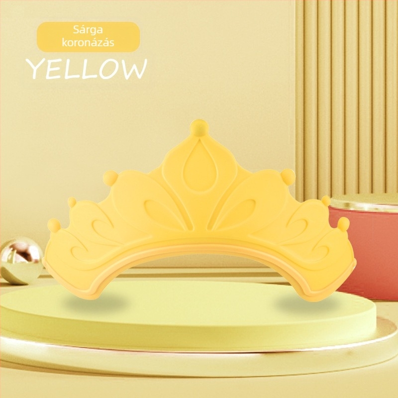 Babák fürdető zuhanysapka szem- és fülvédővel, puha gumi, polipropilén (PP), állítható, vízálló