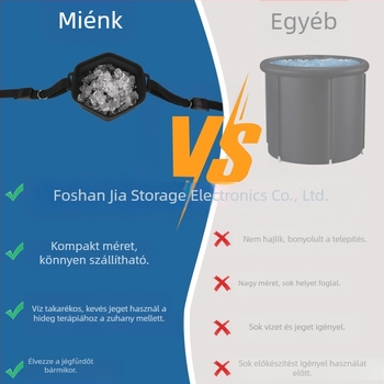 Szilikon jégfürdő vödör – fürdőzéshez, felnőtteknek, független márka