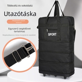 Utazótáska, vízálló Oxford anyagból, 56–75 literes kapacitás, uniszex, összecsukható