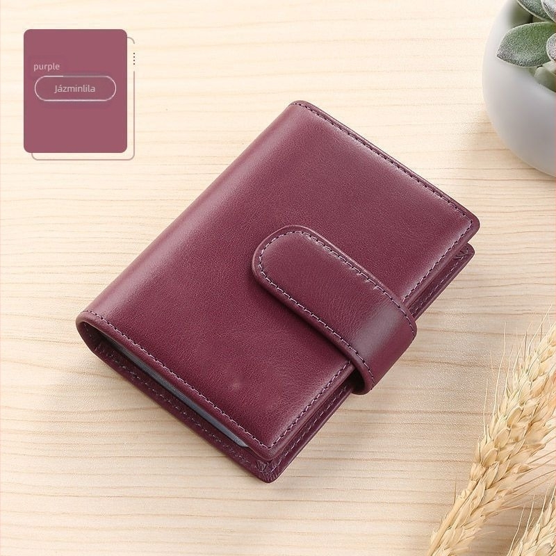 Kártyatartó – PU anyag, több kártyahely, univerzális férfiak és nők számára, vízálló, ultra-könnyű, kopásálló