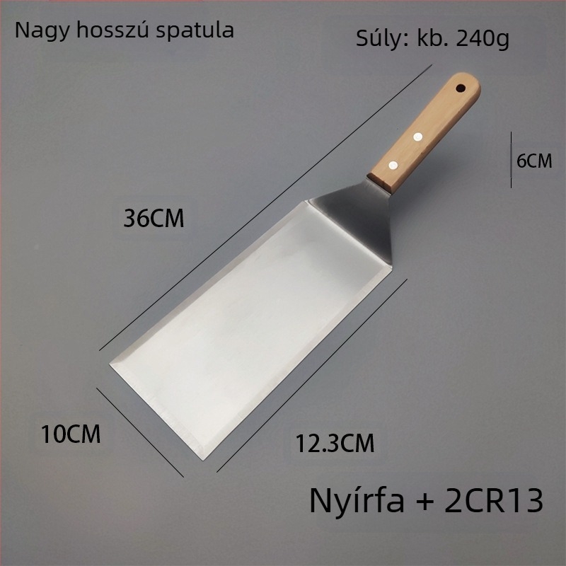 Grill spatula rozsdamentes acélból (Anyag: rozsdamentes acél; Komponens: spatula; Stílus: modern és minimalist)