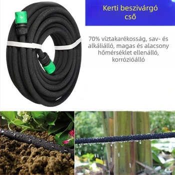 Otthoni kertészkedéshez készlet — PE anyagú csepegtető öntözőrendszer mikrofejjel, kertekhez és ültetvényekhez