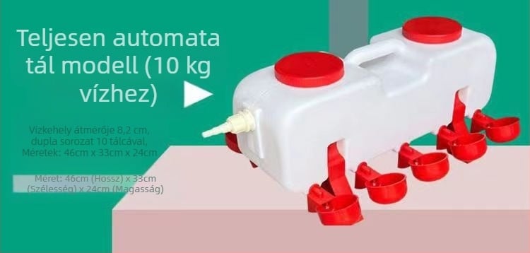 Automata itatóvödör baromfiak számára – univerzális csirkékhez, kacsákhoz és ludakhoz; Sailing márka; alkalmas állattenyésztésre